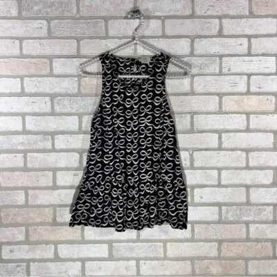 Kate Spade Dream a Little Dream Peplum PJ 黑色和丝带印花上衣 S 码 — 第 1/4 张图片