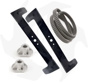 KIT RIPARAZIONE TRATTORINO RASAERBA TWINCUT 102 MOZZO LAMA CINGHIA CASTELGARDEN - Imagen 1 de 4