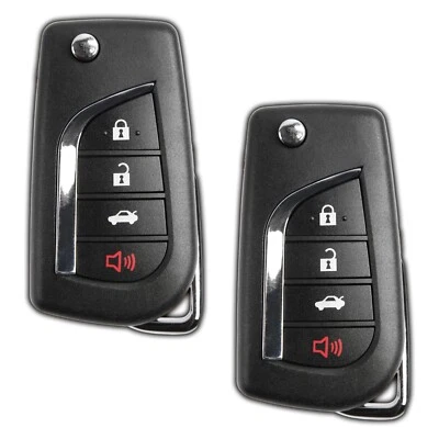 2 Replacement For Toyota Camry Corolla Key HYQ12BFB 4 Button 2018-2023 - Image 1 of 3