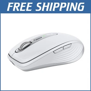 Ergonomic MX Anywhere 3 Wireless Mouse - 4000DPI, USB-C, Pale Grey Finish - Picture 1 of 12