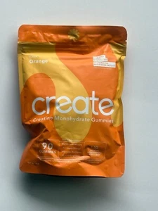 Create Creatine Monohydrate Gummies for Men & Women, Boost Focus Orange, 90 ct - Picture 1 of 2