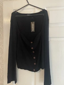 ladies cardigan black L boohoo - Picture 1 of 2