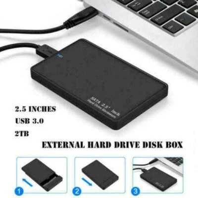 USB 3.0 Portable External Hard Drive Case Ultra Slim Storage for 2.5HD SATA - Image 1 of 4