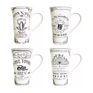 Hallow Apothecary Halloween Coffee Mug Extra Tall Latte 18 oz Vintage Look - Picture 1 of 45