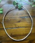 Handmade Earthy Hemp Necklace with Wooden Bead And Loop Closure Approx 21 Inches