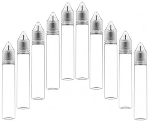 Chubby Gorila 30ml V3 Pet Unicorn Flasche transp. + transparenter Deckel 10er Se - Picture 1 of 1