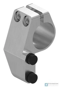 Tapón de acero inoxidable izquierdo para vagones individuales, puerta corredera de vidrio, acero inoxidable V2A - Imagen 1 de 7