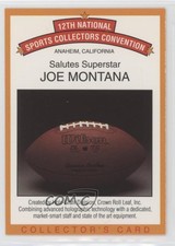 1991 Holo-Grafx National Convention Joe Montana #1 HOF