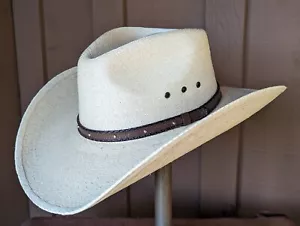 Cattleman Palm Leaf Western Cowboy Hat - Picture 1 of 4