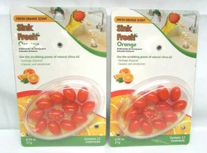 2 Pack SINK FRESH Garbage Disposal Cleaner and Deodorizer NEW Citrus Oil Orange - Picture 1 of 3