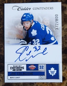 2011-12 Panini Contenders Joe Colborne Auto /800 Calder Cup Rookie #250 Leafs - Picture 1 of 2