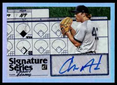 2019 Donruss Signature Series Chance Adams Rookie New York Yankees #240 - Image 1 of 2