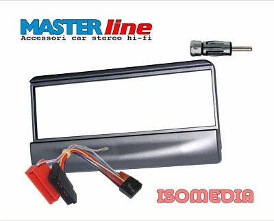 MASCHERINA RADIO 1 DIN PER FORD MONDEO 1998 AL 2003 +CONNETTORI. COLORE SILVER - Immagine 1 di 4