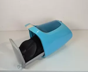 Vintage GoGo Translucent Aqua Blue 84 CDV/DVD Storage Pod Rack Disk Holder - Photo 1/12