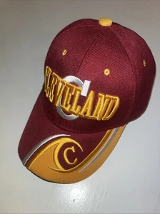 Cleveland Cavaliers Cavs C Wave Pattern Baseball Style Hat Cap NBA Adjustable - Picture 1 of 6