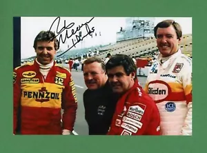 Rick Mears pilota auto da corsa 4x vincitore Indy 500, foto firmata HOF 4x6 a colori 27780 - Foto 1 di 1