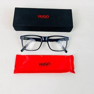 Hugo Boss Blue & Silver Rectangular/Square Eye Glasses HG 03 145 #58817 - Picture 1 of 6