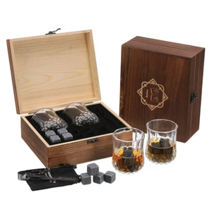 Whiskey Stones Set of 8 Chilling Ice Cubes Whiskey Rocks Chilling Stones Gif - Picture 1 of 1