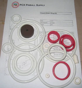 Gottlieb 1979 kit de anillo de goma pinball cuenta atrás - Imagen 1 de 1