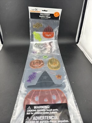 Halloween Gel Window Cling Stickers 9 Count ~  Pumpkins - Image 1 of 4