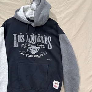 Vintage 90s Los Angeles Kings Hoodie Medium Nutmeg USA LA Two Tone NHL Rare - Bild 1 von 8