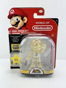 World of Nintendo Star Power Mario 4" Figur Jakks Pacific 2-3 NEU SEALED - Bild 1 von 7