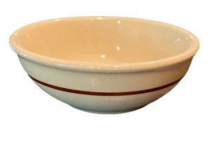 Cuenco Buffalo China vintage a rayas tostadas/marrones. 5,5” x2” - Imagen 1 de 4