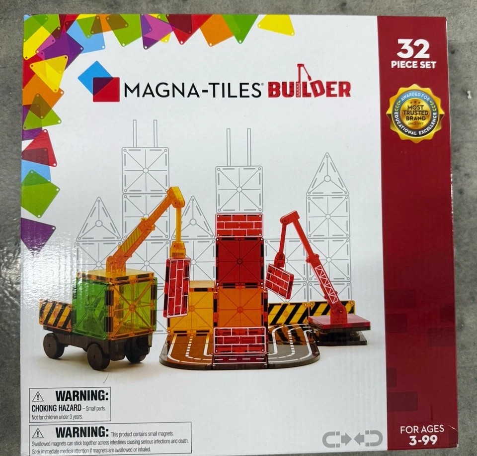 Magna-Tiles Magnetic Builder 32-Piece Set, The ORIGINAL Magnetic Building Brand - Image 1 of 3