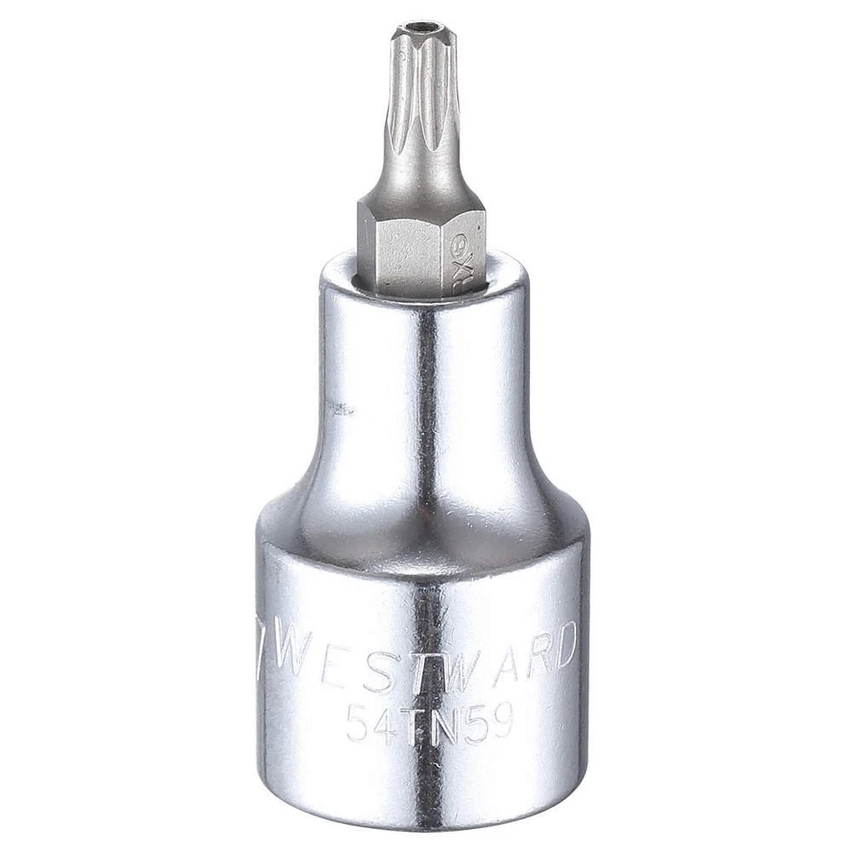 WESTWARD 54TN59 Socket Bit, Steel, 1/2 in, TpSz T27 54TN59 - Image 1 of 1