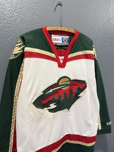 Vintage Y2K CCM NHL Minnesota Wild White Stitched Hockey Jersey Medium  - Bild 1 von 5