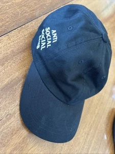 Anti Social Social Club Cap, Authentic Black ASSC Hat NWT - Picture 1 of 3