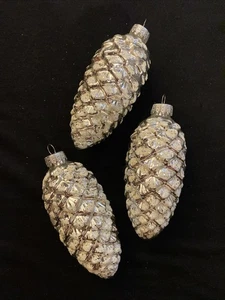 Pine Cone Christmas Ornament Set Of 3 - Picture 1 of 2
