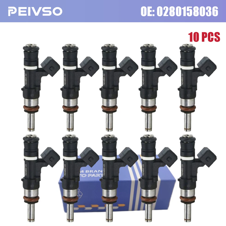 Топливные форсунки 10 шт для BMW M5 M6 5,0 л 2006-2010 13647839098 0280158036  - Изображение 1 из 4