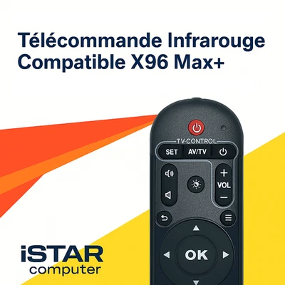 Télécommande infrarouge compatible X96 Max+ Android 9.0 S905X3
