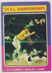 1975 Topps #459 '74 AL Championships - Picture 1 of 2