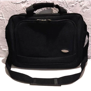 HERCULES NEW YORK Black Laptop Bag Shoulder Messenger Carry On Laptop 16x12x5 - Afbeelding 1 van 10