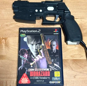 PS2 GunCon 2 Gun Survivor 2 Biohazard CODE:Veronica JP PlayStation2 Japan Tested - Picture 1 of 6