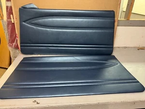 Pair 1970 Ford Torino GT Front Door Panels Blue - Picture 1 of 3