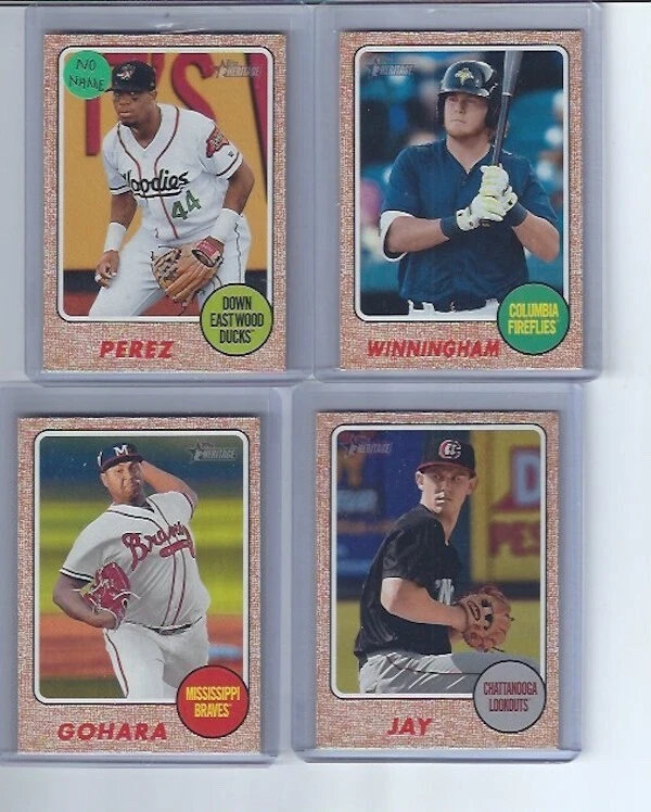 Dash Winningham 2017 Topps Heritage Minors Missing Name Omission - Image 1 of 1