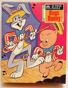 Golden Bugs Bunny & Porky Pig 99 Piece Jigsaw Puzzle SEALED Vintage 1977. - Picture 1 of 7