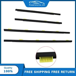New Black Window Weatherstrip Door Belt Moldings For CR-V 2002-2006 4pcs - Picture 1 of 10