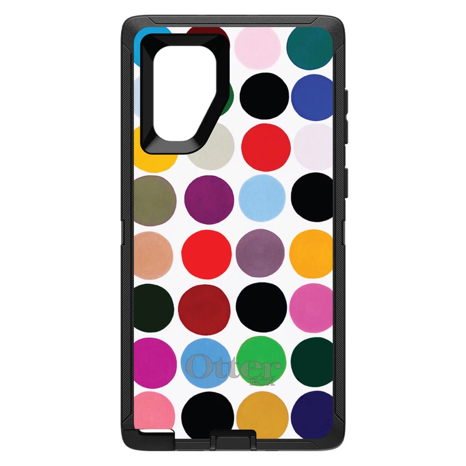 OtterBox Defender for Galaxy Note (Choose Model) Rainbow Polka Dots - Image 1 of 1