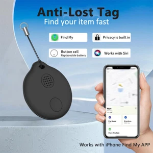 Thin Wallet Tracker Anti-Lost Apple Find My iOS Item Finder Luggage Tag Pet Kids - Picture 1 of 15