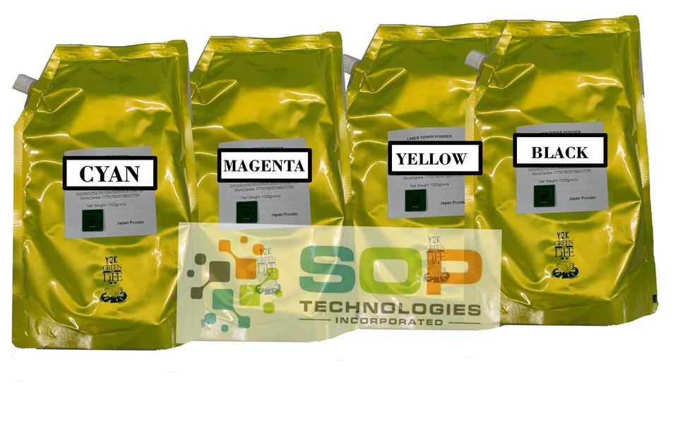 Japan Replacement Toner For Xerox DC240, 242, 250, 252, 260 Refill+Chip 4KG CMYK - Image 1 of 1