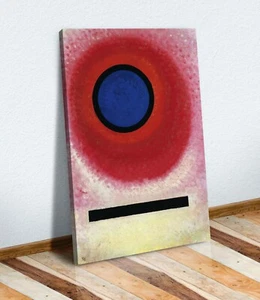 Wassily Kandinsky blue circle ii CANVAS WALL ART PRINT ABSTRACT RED BLUE - Picture 1 of 6