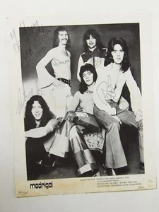 Madrigal: ORIGINAL Early 70s Prog band Press Photo FULLY SIGNED - Picture 1 of 3