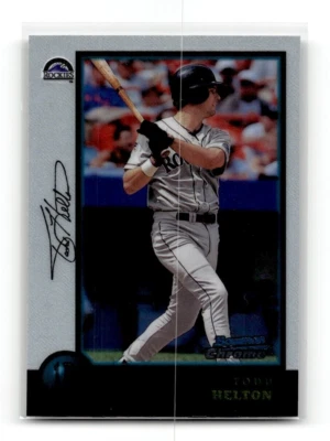 1998 Bowman Chrome Todd Helton #119 Colorado Rockies BASEBALL - Image 1 of 2