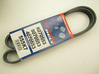 Cinto Armormark 555K7 Serpentine - 1997-2002 GMC T6500 T7500 para CAT 3126 SEM A/C - Imagem 1 de 2