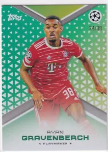 Topps Jack Grealish Curated Set 2023 Karte Ryan Gravenberch Green 24/99 - Picture 1 of 2