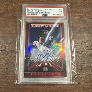 2015 Panini Elite Extra Edition Brent Honeywell Autograph #72 PSA 7 - Picture 1 of 2